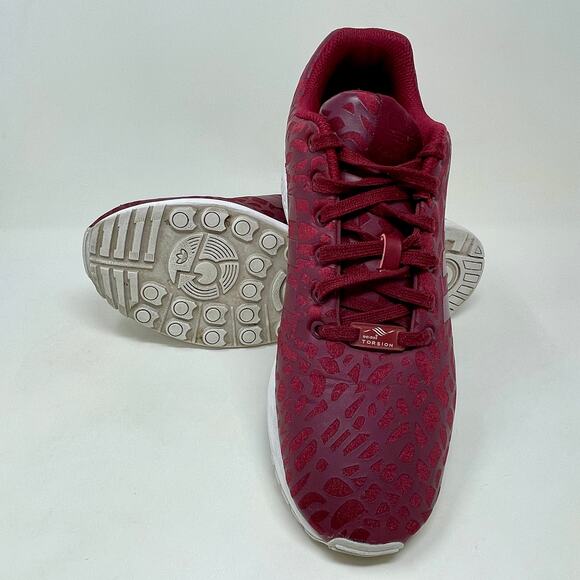 Adidas Torsion Running Shoes Men\'s 10 1/2 Burgundy 137.4=L.6.3 main image 7